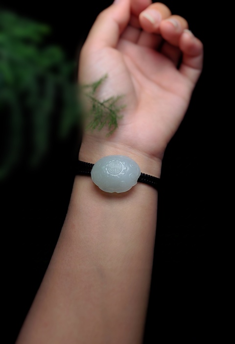 古玩玉器（一口價(jià)放漏）清代和田玉雕“如意發(fā)簪頭”拍賣，當(dāng)前價(jià)格1800元