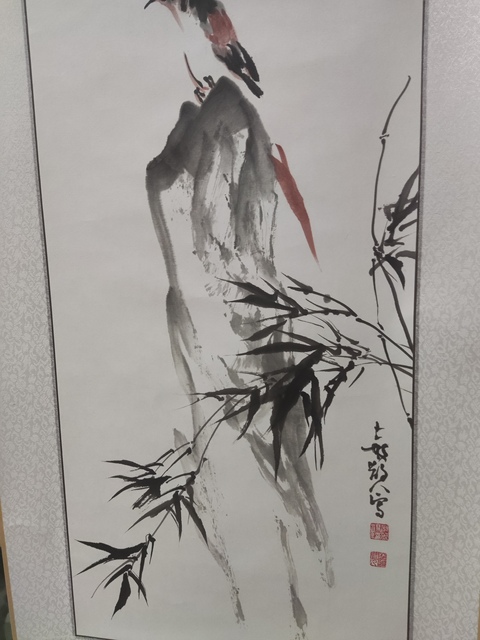 古玩字畫精工裝裱河南名家謝英慧 花鳥拍賣,當前價格228元