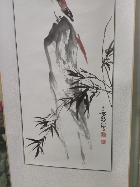 古玩字畫精工裝裱河南名家謝英慧 花鳥拍賣,當前價格228元