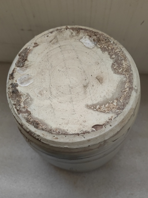 古玩陶瓷磁州窯白地黑花畫缸拍賣，當前價格680元