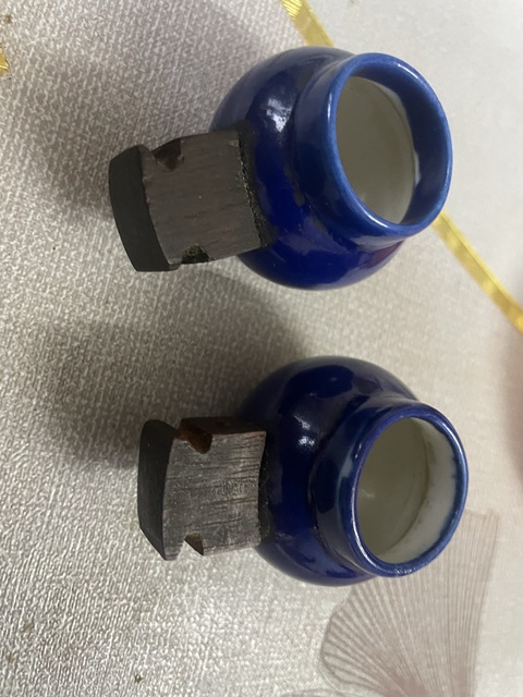 古玩陶瓷藍釉鳥食缸拍賣,當前價格480元