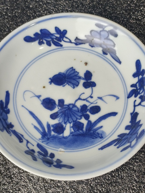 古玩陶瓷(精品杯碟)清康熙·青花花蝶紋·杯碟套裝拍賣,當前價格1316元