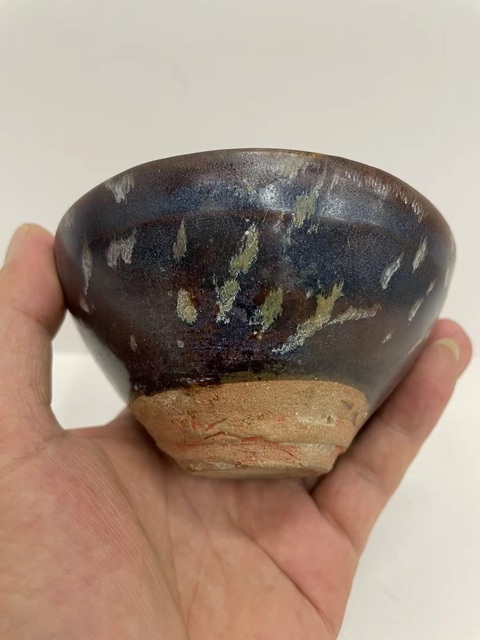 古玩陶瓷南宋吉州窯窯變釉茶盞拍賣,當前價格5800元