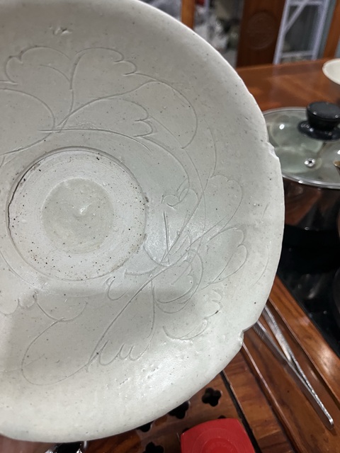 古玩陶瓷青白釉刻花葵口碗拍賣，當前價格0元