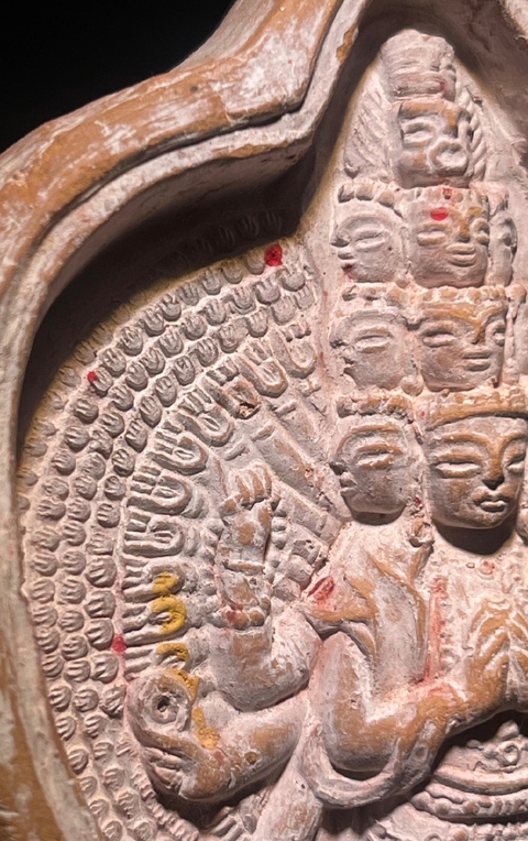 古玩雜項(xiàng)清代.千手觀音擦擦  (所見最好品相)拍賣，當(dāng)前價(jià)格688元
