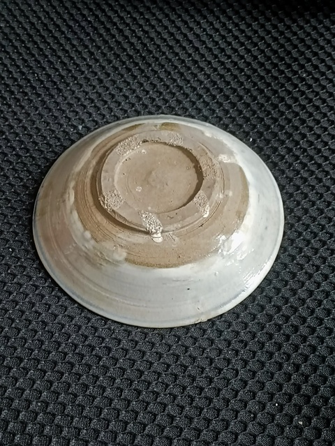 古玩陶瓷明末清初磁州窯青花盤拍賣,當前價格800元