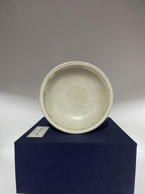 古玩陶瓷宋南定青黃釉刻仰蓮紋洗拍賣，當前價格2850元