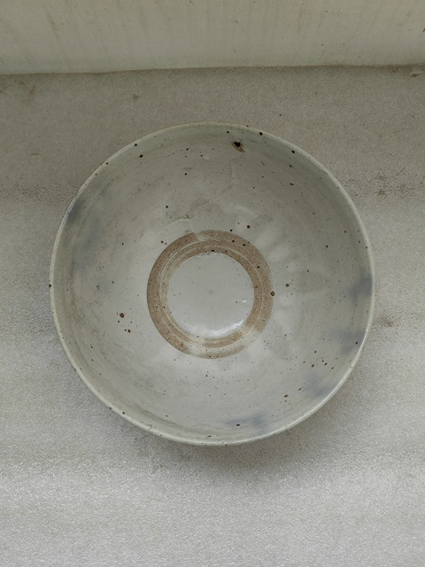 古玩陶瓷青花花卉詩文茶碗拍賣,當前價格550元