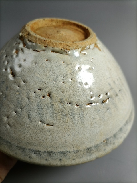 古玩陶瓷明晚青花斗笠碗拍賣(mài)，當(dāng)前價(jià)格300元