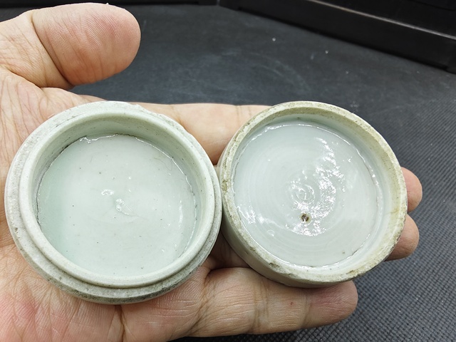 古玩陶瓷青花山水人物紋蓋盒拍賣,當前價格598元
