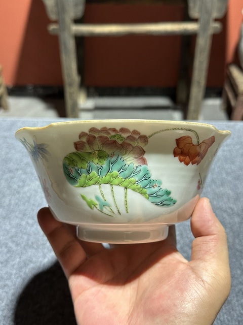 古玩陶瓷清代道光四季花卉紋碗拍賣,當前價格26800元