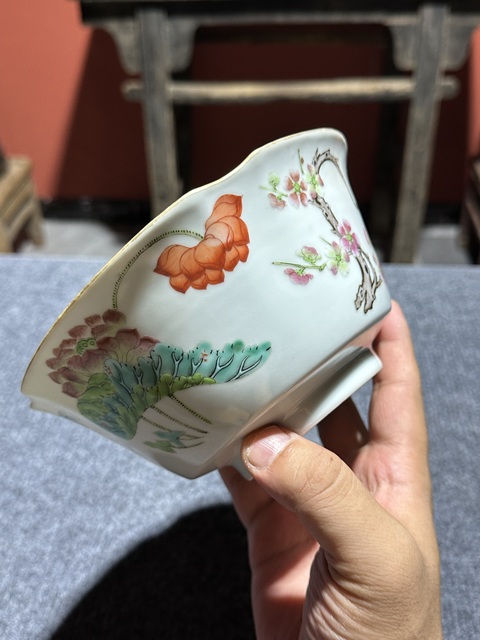 古玩陶瓷清代道光四季花卉紋碗拍賣,當前價格26800元