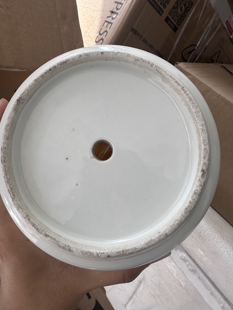 古玩陶瓷粉彩花鳥紋花盆拍賣,當前價格3500元