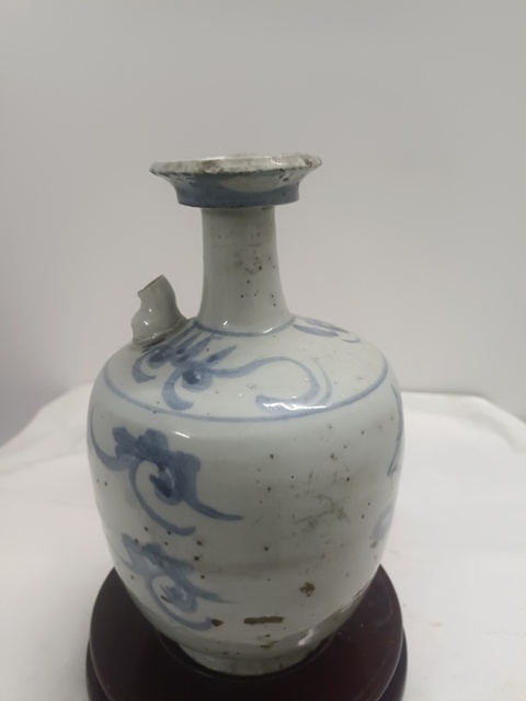 古玩陶瓷吉語紋青花壺拍賣,當(dāng)前價(jià)格160元