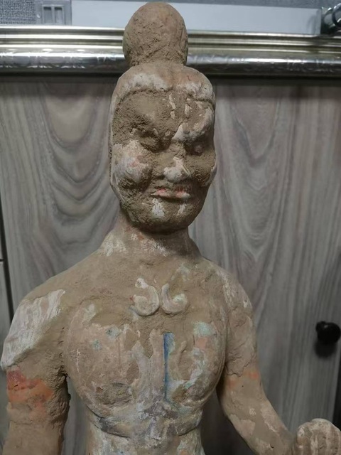 古玩陶瓷唐·武士俑拍賣，當前價格7500元