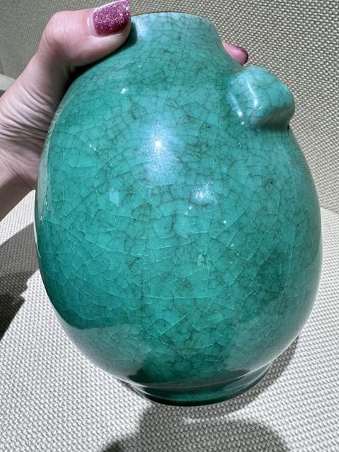 古玩陶瓷雍正朗窯綠釉斗式尊拍賣,當前價格19999元