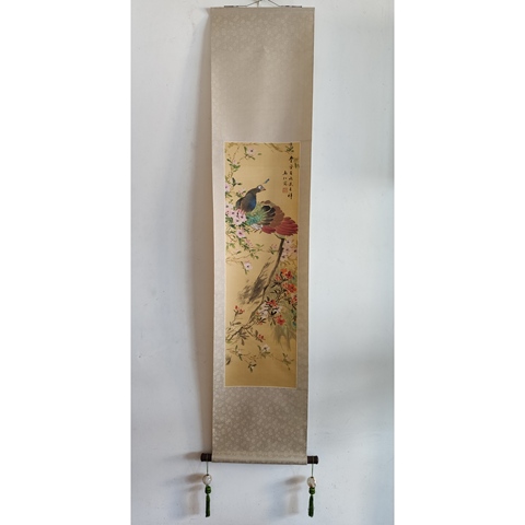 古玩字畫北京名家 著名小寫意花鳥畫家 馬仁先生 豐登有兆更吉祥 手工原裱立軸拍賣,當(dāng)前價格1988元
