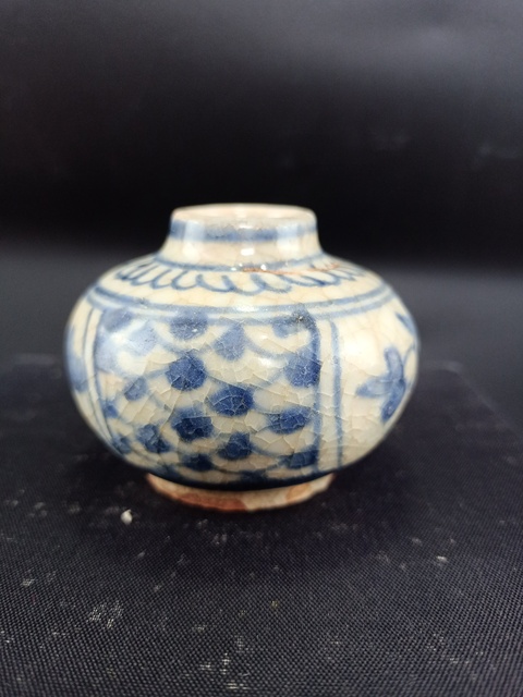 古玩陶瓷【明代】青花花卉紋水盂【路份高,收藏價值好】拍賣,當前價格0元