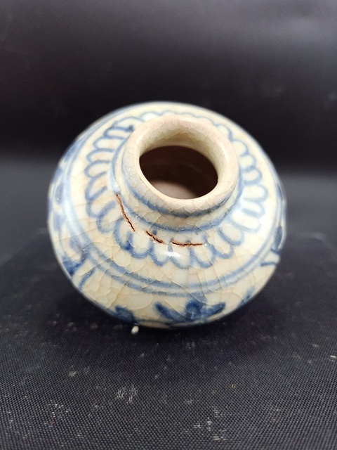 古玩陶瓷【明代】青花花卉紋水盂【路份高,收藏價值好】拍賣,當前價格0元