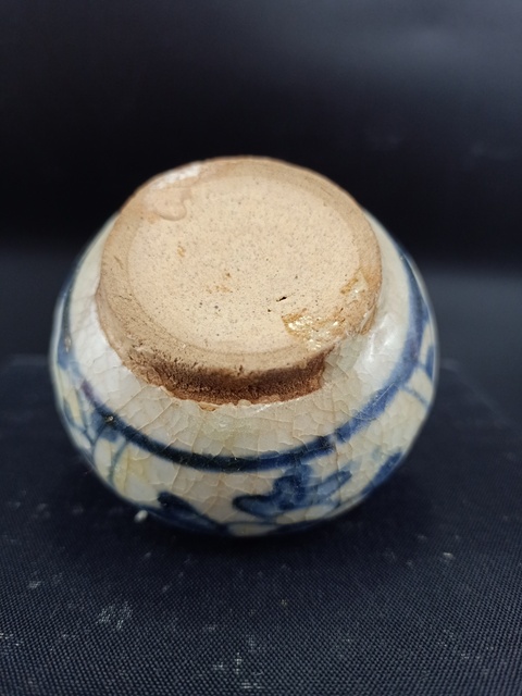 古玩陶瓷【明代】青花花卉紋水盂【路份高,收藏價值好】拍賣,當前價格0元