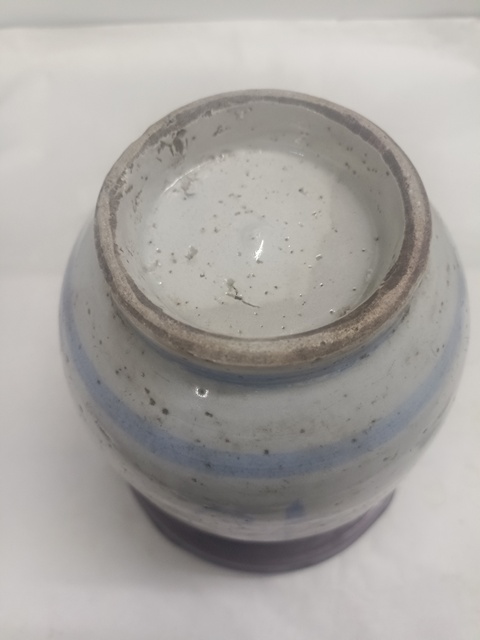 古玩陶瓷清中青花福字紋四系壺拍賣，當前價格500元