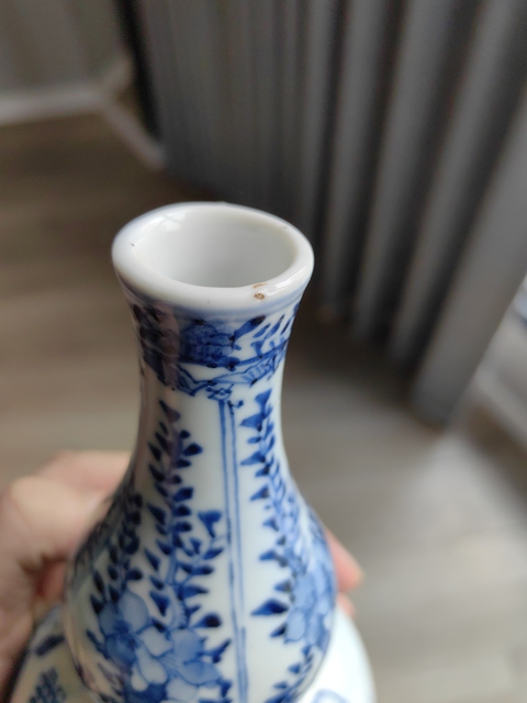 古玩陶瓷晚清青花【二喬并讀】圖葫蘆瓶拍賣,當前價格5988元