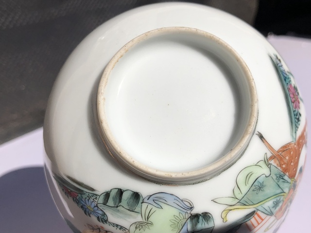 粉彩唐子紋煎茶碗 五客 清朝期 中国美術 中国古玩 粉彩唐子紋煎茶碗 五客 清朝期 中国美術 中国古玩