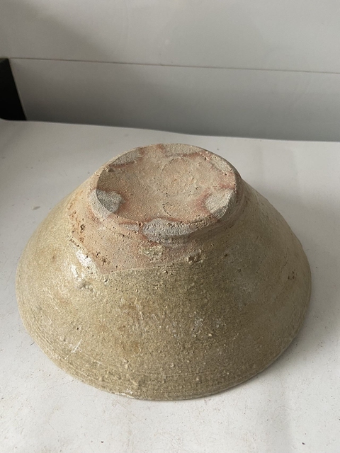 古玩陶瓷越窯青瓷斗笠碗拍賣,當前價格299元