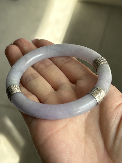 古玩玉器清糯冰種翡翠手鐲拍賣,當前價格5900元