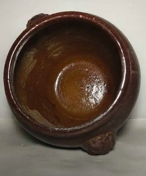 古玩陶瓷清代雙鋪首褐釉罐拍賣,當(dāng)前價(jià)格200元