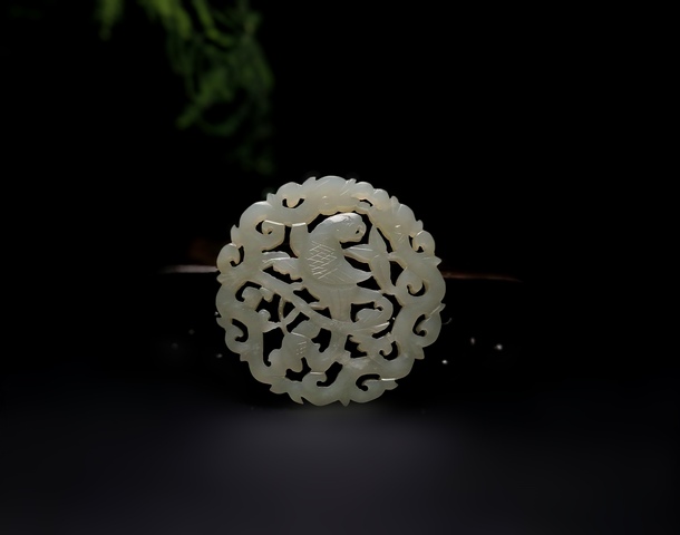 古玩玉器清代和田玉雕“英明神武”佩拍賣，當(dāng)前價格9900元