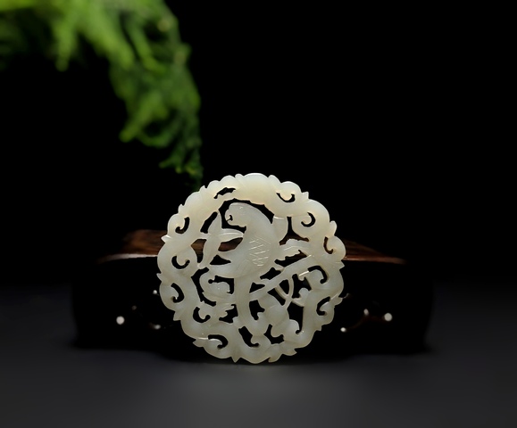 古玩玉器清代和田玉雕“英明神武”佩拍賣，當(dāng)前價格9900元