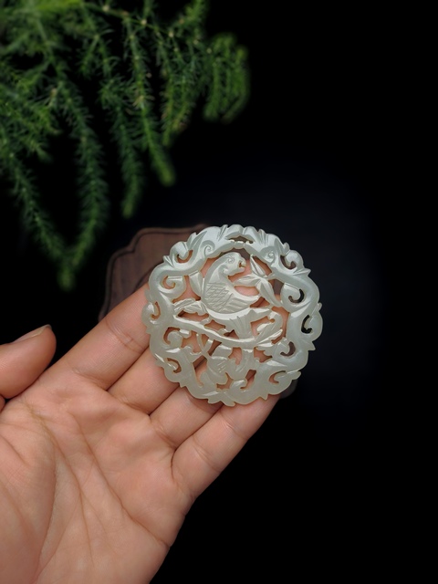 古玩玉器清代和田玉雕“英明神武”佩拍賣，當(dāng)前價格9900元