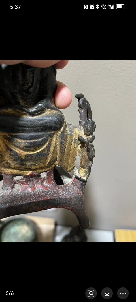 古玩銅器明代送子觀音造像拍賣，當前價格25800元