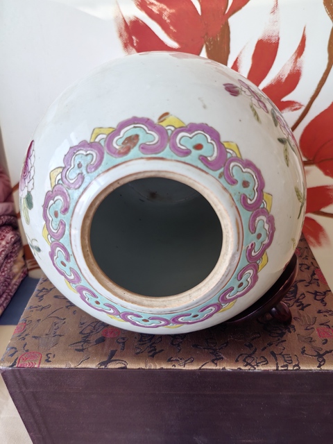 古玩陶瓷博古圖粉彩冬瓜罐拍賣，當前價格2500元