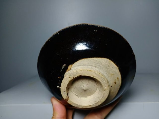 古玩陶瓷鐵銹紅盞拍賣,當前價格689元