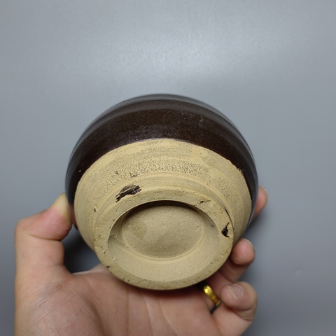 古玩陶瓷明代黑釉罐拍賣,當前價格286元