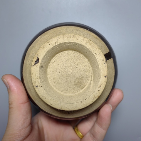 古玩陶瓷明代黑釉罐拍賣,當前價格286元