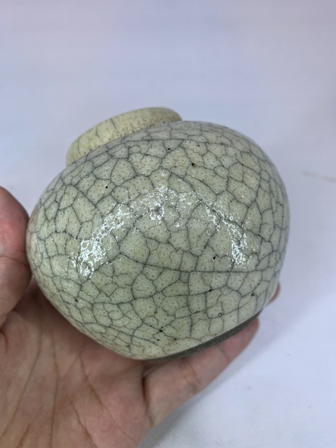 古玩陶瓷清中·哥釉茶葉罐拍賣，當(dāng)前價(jià)格1288元