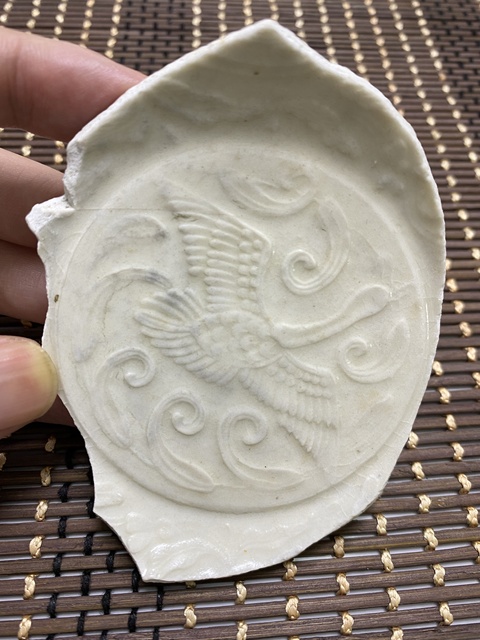 古玩陶瓷南定印大雁水草紋水洗底拍賣，當前價格899元