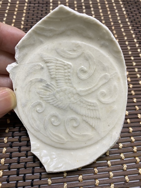 古玩陶瓷南定印大雁水草紋水洗底拍賣，當前價格899元