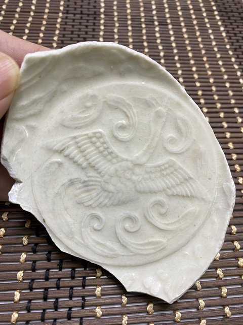 古玩陶瓷南定印大雁水草紋水洗底拍賣，當前價格899元