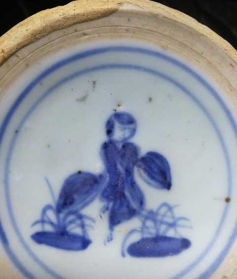 古玩陶瓷青花燈盞拍賣，當(dāng)前價格800元