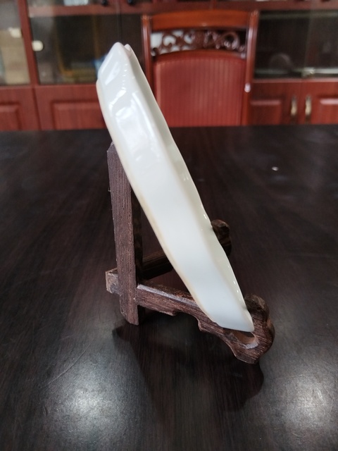 古玩陶瓷白釉茶盤拍賣，當前價格1100元