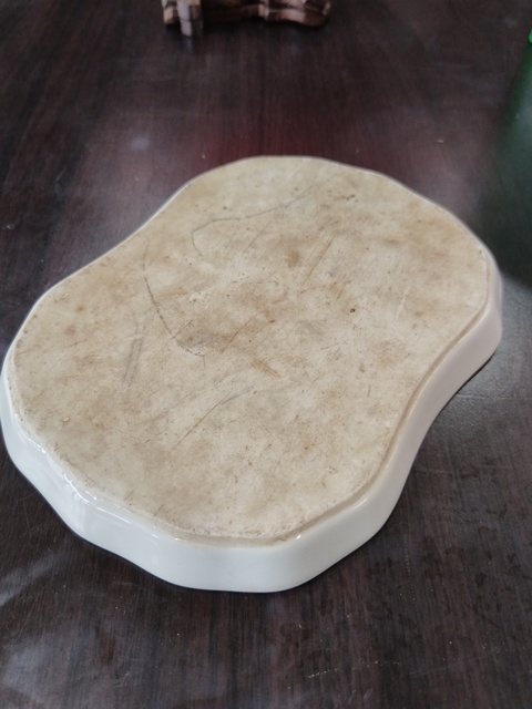 古玩陶瓷白釉茶盤拍賣，當前價格1100元