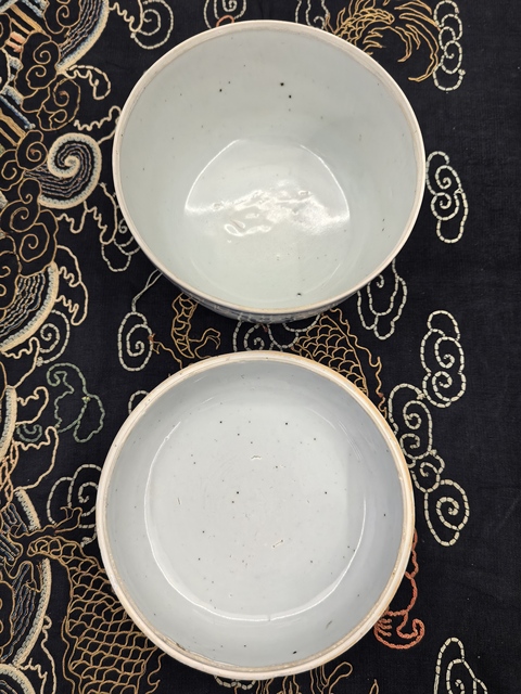 古玩陶瓷明天啟崇禎青花山水人物紋蓋缸拍賣，當(dāng)前價(jià)格26800元