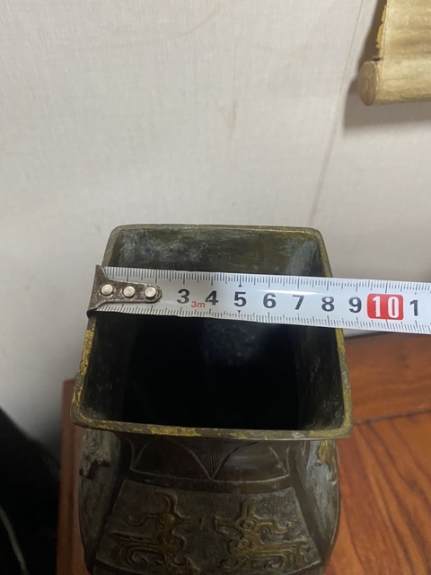 古玩銅器鋪首獸面瓶拍賣,當前價格24000元