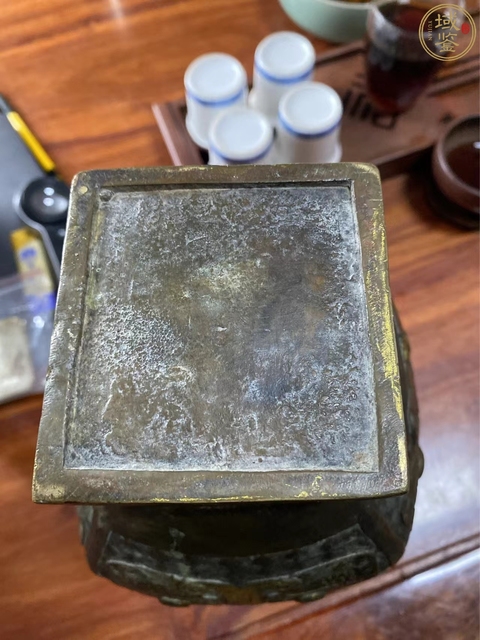 古玩銅器鋪首獸面瓶拍賣,當前價格24000元