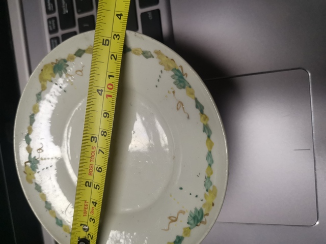 古玩陶瓷清末民初，景德鎮(zhèn)窯口，花卉紋粉彩高足盤拍賣，當前價格666元