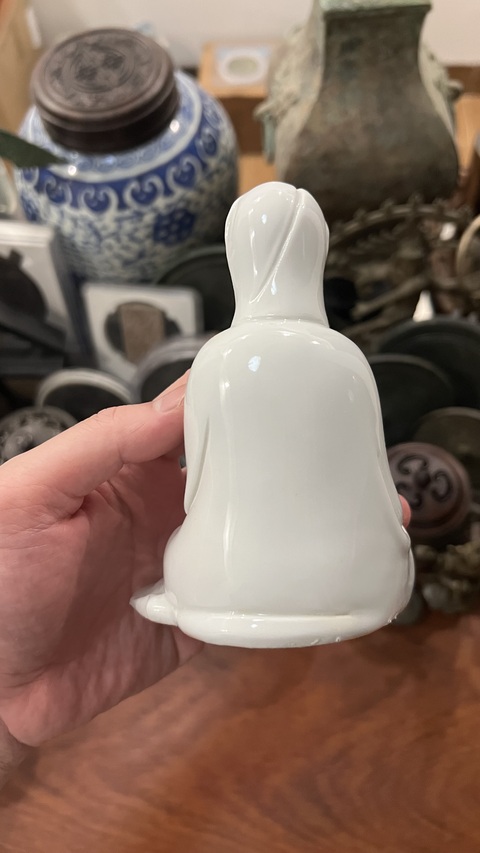 古玩陶瓷德化窯觀音塑像拍賣,當前價格350元
